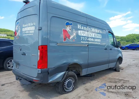 2022 Mercedes-Benz Sprinter 2500 Standard Roof V6 из США, поврежденный, VIN W1Y4EBVYXNT102355
